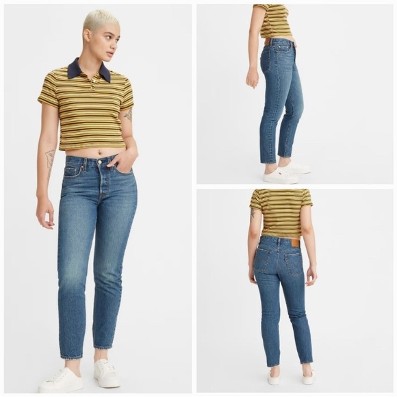 Levi’s Premium Wedgie Icon Fit High Waist Ankle Jeans Size 28 - Picture 1 of 16